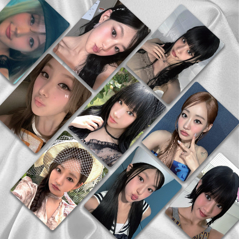 

50pcs/set KISSOFLIFE Girl Group Laser Card Album LOMO Card Postcard BELLE NATTY KIOF Greeting Card Luminous Collection Gift