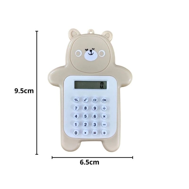 

[oddsolshop] pekanbaru/Calculator Mini Portable Motif Bear Kalkulator Portable Mini Beruang Kalkulator