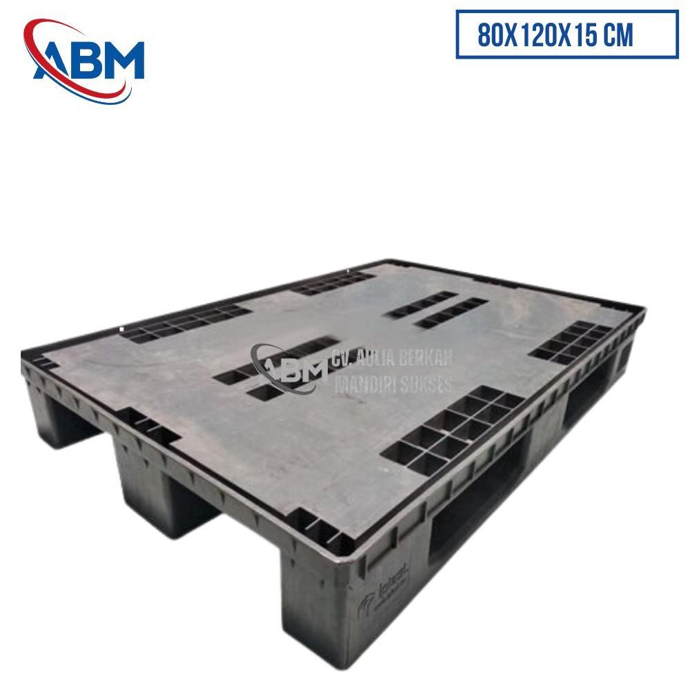 

Pallet Plastik Ukuran 80x120x15 cm - ABMAS74 - Abu-Abu