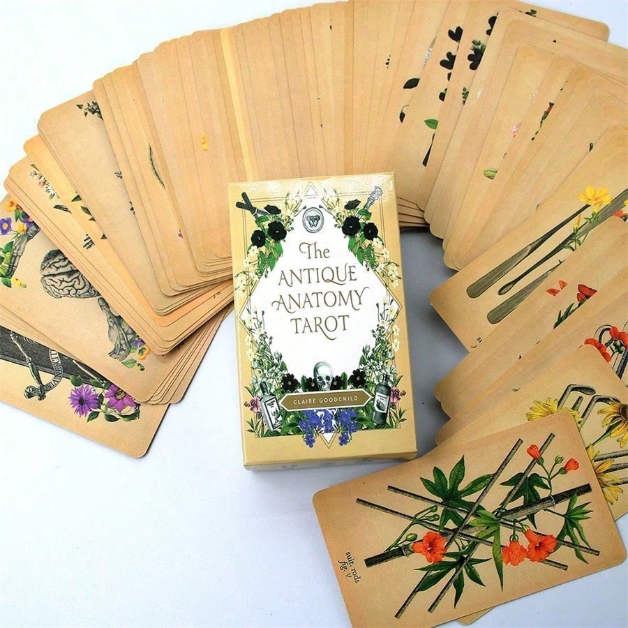 Antique Anatomy Tarot Card For Fortune-Telling, Party & Gathering Game