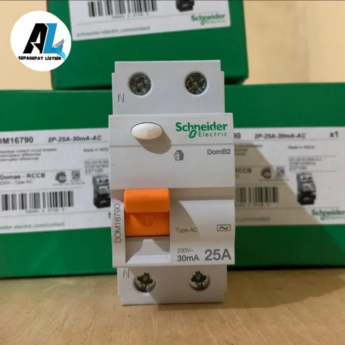 ELCB RCCB SCHNEIDER 2P 25A 300mA30mA ELCB 25A