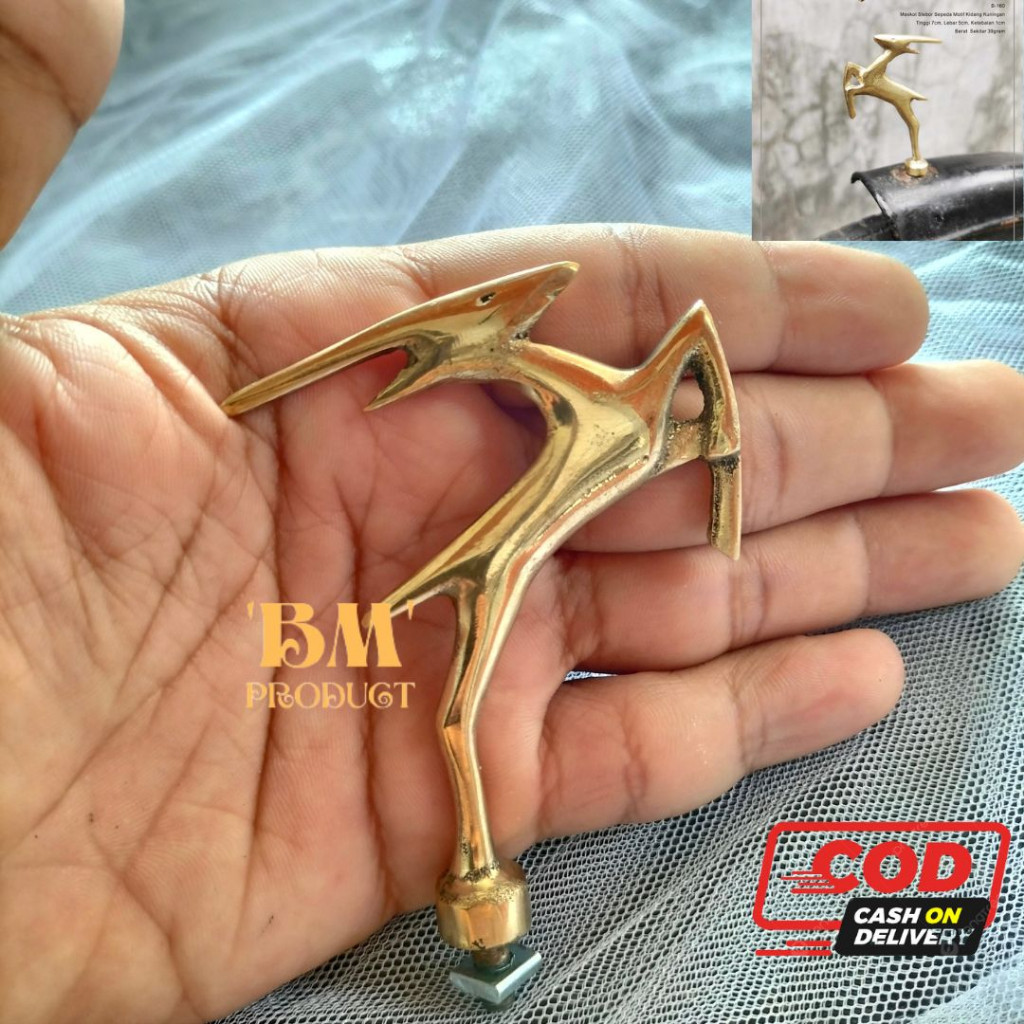 Maskot Slebor Sepeda Ontel Onthel Maskot Sepeda Variasi Sepeda 1pcs Motif Kijang BIMOS STORE