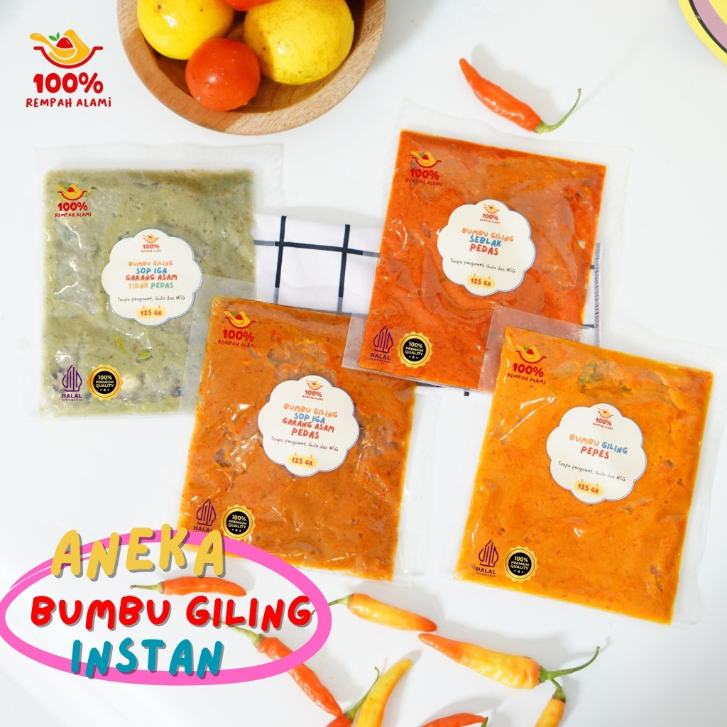 

Ladaloka - Bumbu Dapur Paket Bundling 3,6 dan 9 Varian Bebas Pilih Lengkap Gilingan Basah Rasa Enak 475gr