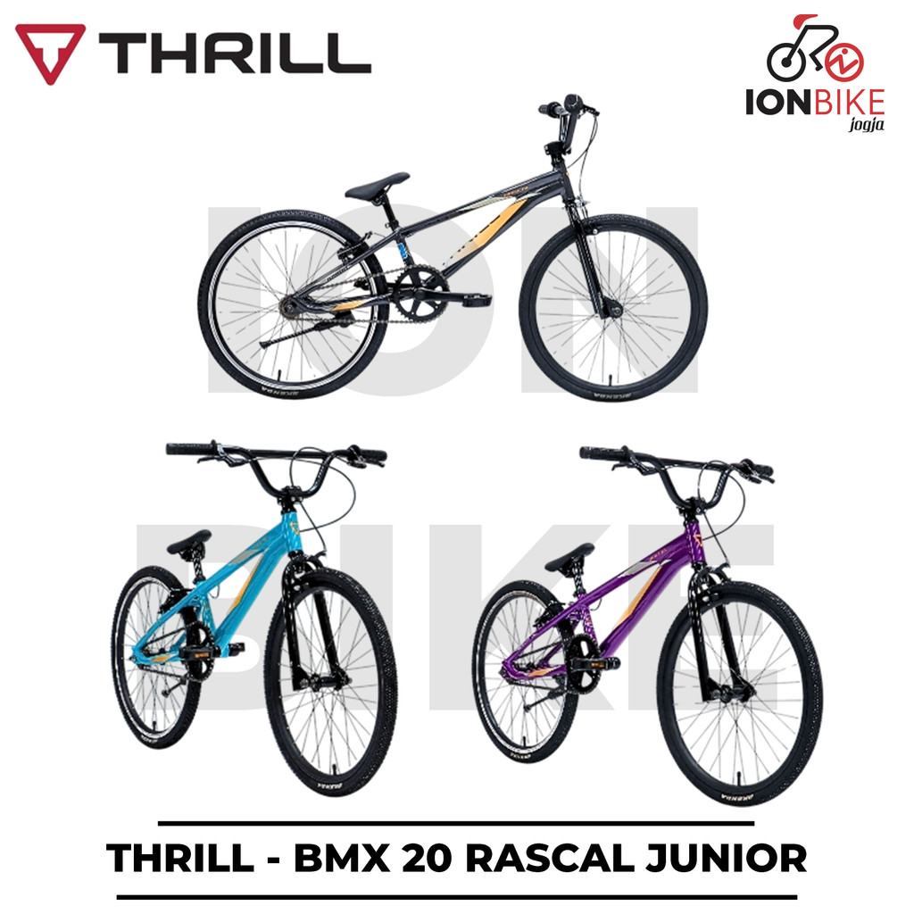 Sepeda BMX 20 THRILL RASCAL JUNIOR Frame Alloy Ringan Terbaru Murah Allumunium Lomba Kompetisi Jumpe
