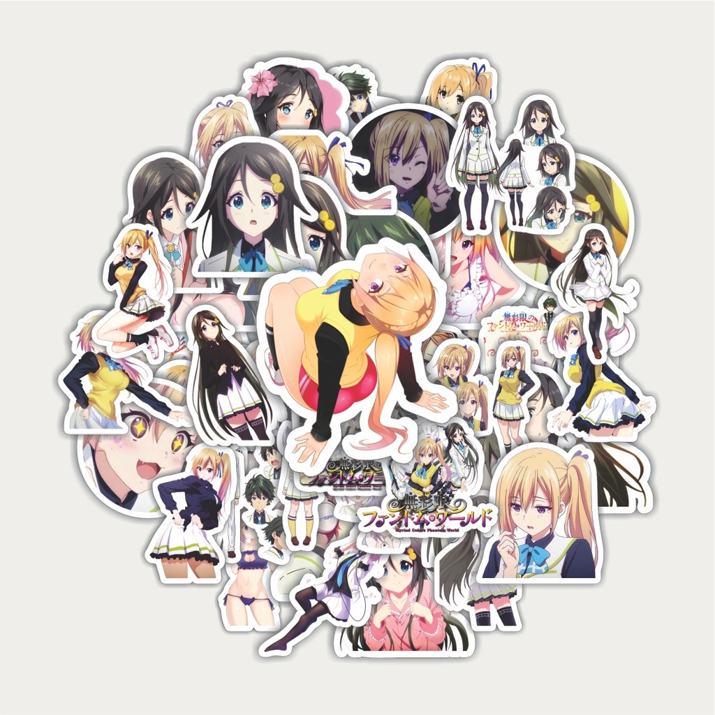 

Sticker Pack Stiker Anime Series Myriad Colors Phantom World | Sticker TUMBLR | Stiker LAPTOP KOPER HELM