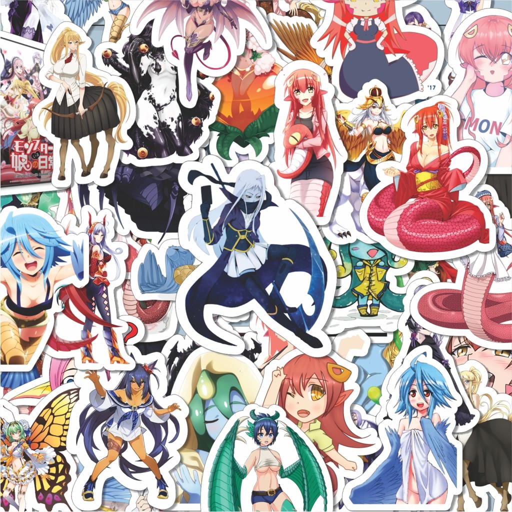 

100PCS Lucu Stiker Anime Series Monster Musume Karakter V2 Stiker Aesthetic Stiker Anti Air Stikers Berperekat Waterproof sticker decal buat Motor Helm Buku Journal Koper Casing HP Laptop Botol Minum Hadiah anak