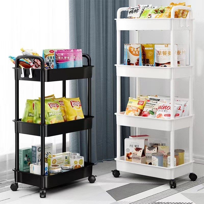 Greenland Rak Troli 4 Susun Serbaguna  Rak Salon Organizer Rack Rak Kamar Tidur Dapur Kamar Mandi De