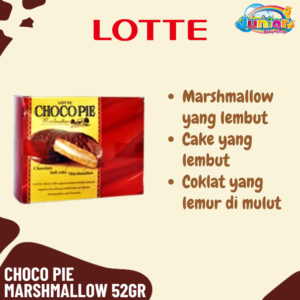 

Lotte Choco Pie Marshmallow 52gr - Soft Cake
