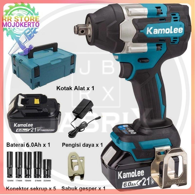 《 JABRIX 》 DTW700 1800Nm !!!TERBARU!!! KAMOLEE IMPACT WRENCH 18v / 21v - MURAH