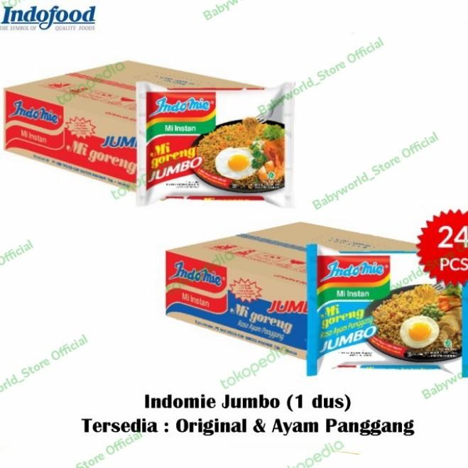 

Indomie Goreng JUMBO Mie Instant ORIGINAL /AYAM PANGGANG Per Dus (24pcs)