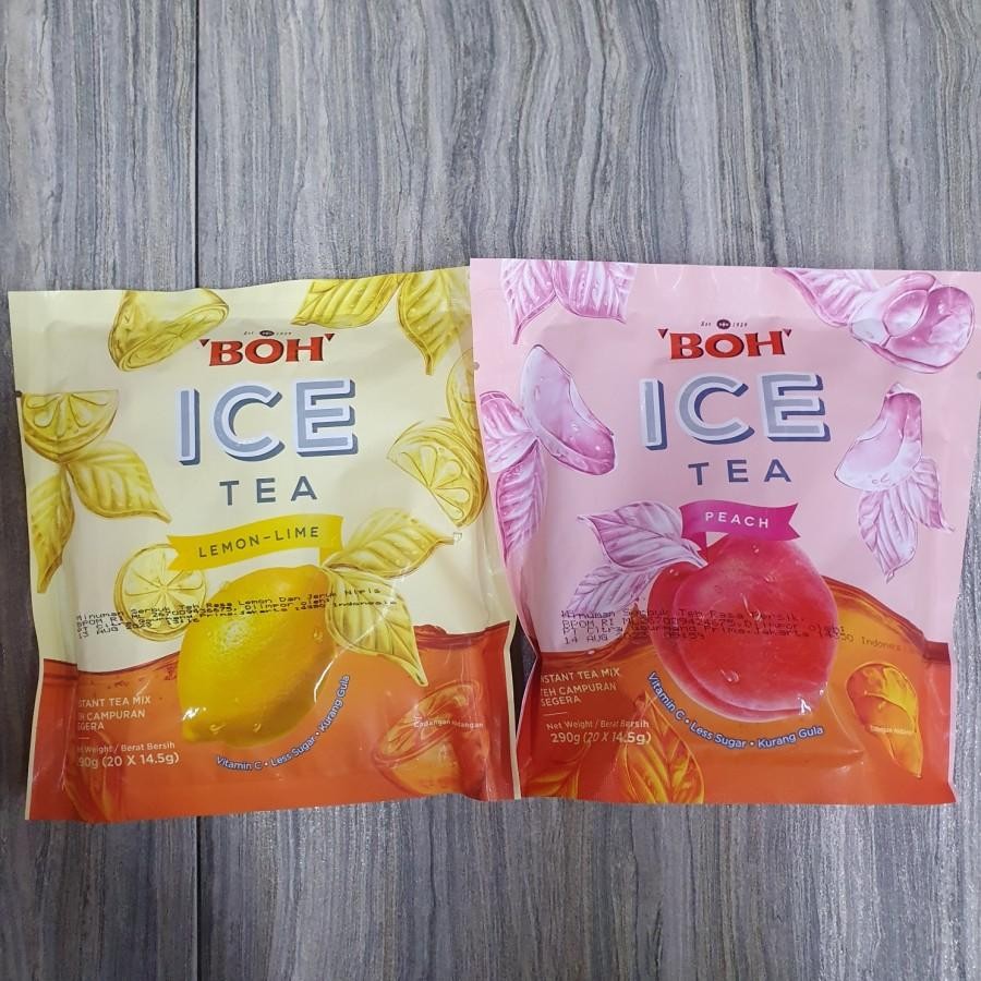 

Boh Ice Tea Instant Tea Mix Teh Import Rasa Lemon Lime / Peach ( 20 Sachets )