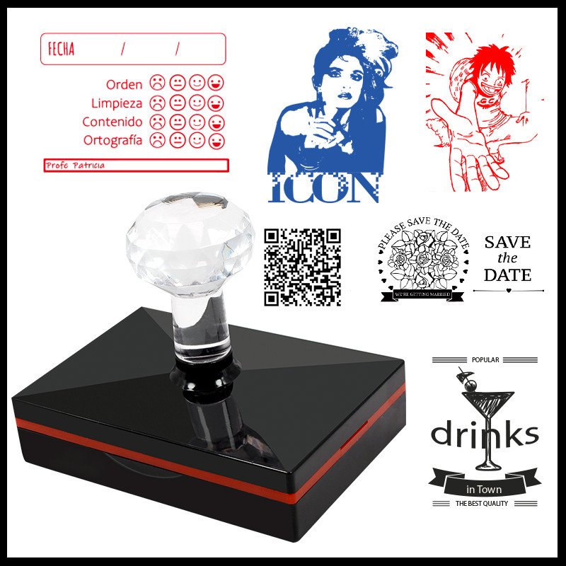 

50x80mm Biggest Size Professional Rectangular Photosensitive Stamp,Personal Seal,Wedding Customized Stamp