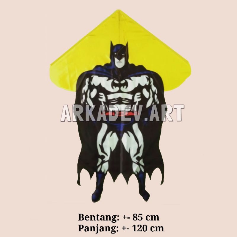  Layang Layang Kain/ Layangan Karakter BATMAN &