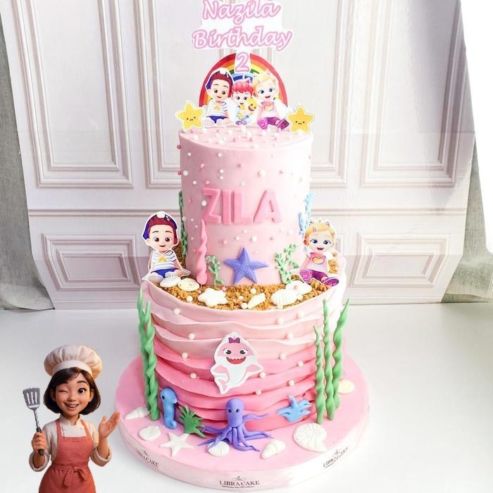 

Kue Ulang Tahun/Birthday Cake/Kue Ultah Tema Baby Shark/Baby Shark Girl/Kue Birthday jakarta Catering Malang DMT