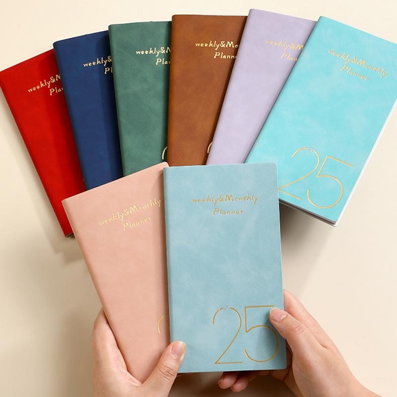 

Notebook Agenda 2025 Planner monthly To Do List Note Book Journal Diary A6 Stationery Weekly Planner 365 Days Diary Notebook