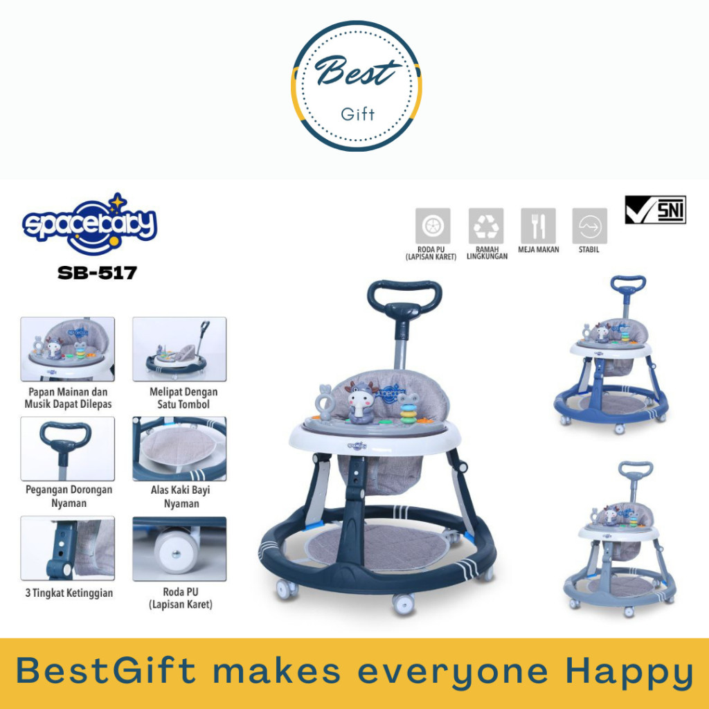 SPACEBABY BABY WALKER SB-517 (COW STIR)//SB-503//SB-506//SB-507//SB-509//SB-511//SB-512//SB-513//SB-