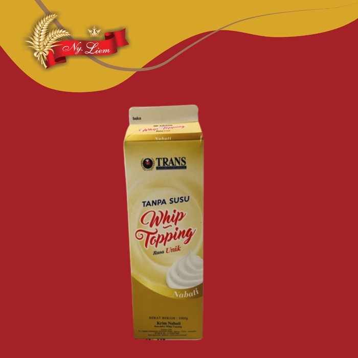 

TRANS / KFI Whip Topping / Whipping Cream Nabati GOLD 1kg (GRAB/GOJEK)