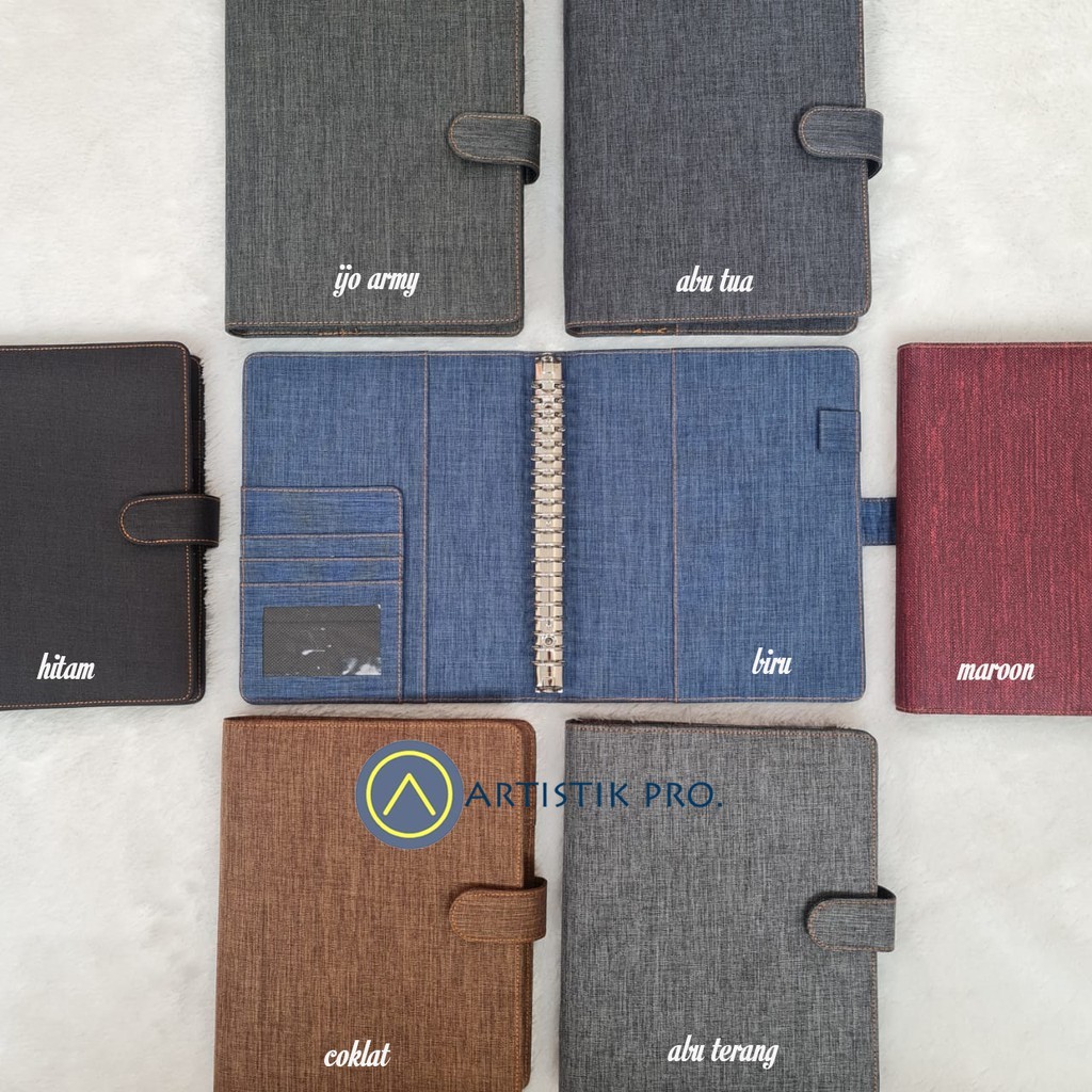 

BINDER JEANS/DENIM 7 PILIHAN WARNA, A5 & B5