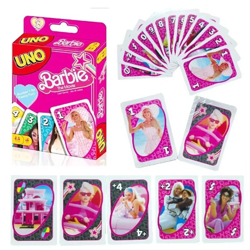 Mattel Games UNO Barbie DollCard Game for Family Night Featuring Tv Show Themed Graphics and a Speci