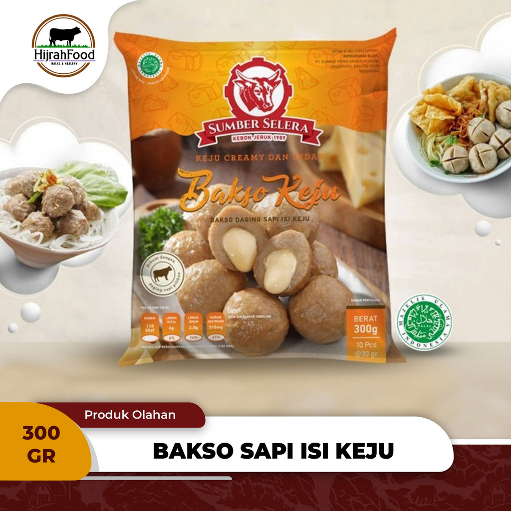 

Bakso Sapi Sumber Selera Isi Keju (Qty. 300 gr)
