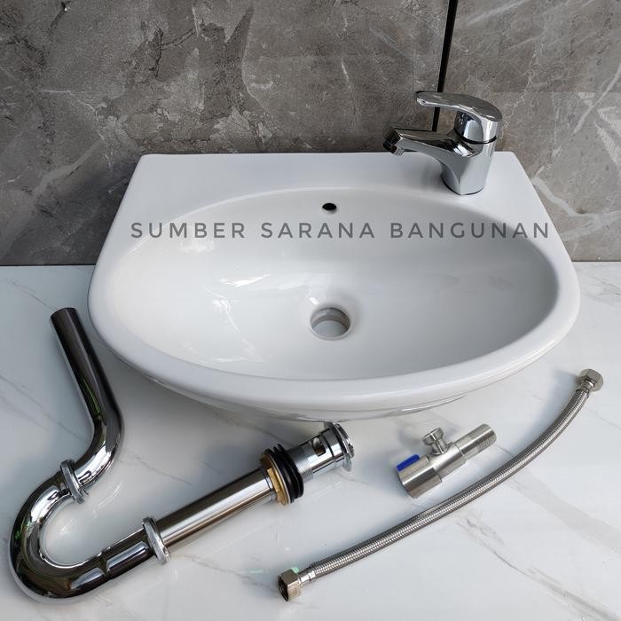 Wastafel Set Toto LW246J Komplit Set/ Westafel LW 246J Murah - 246 A