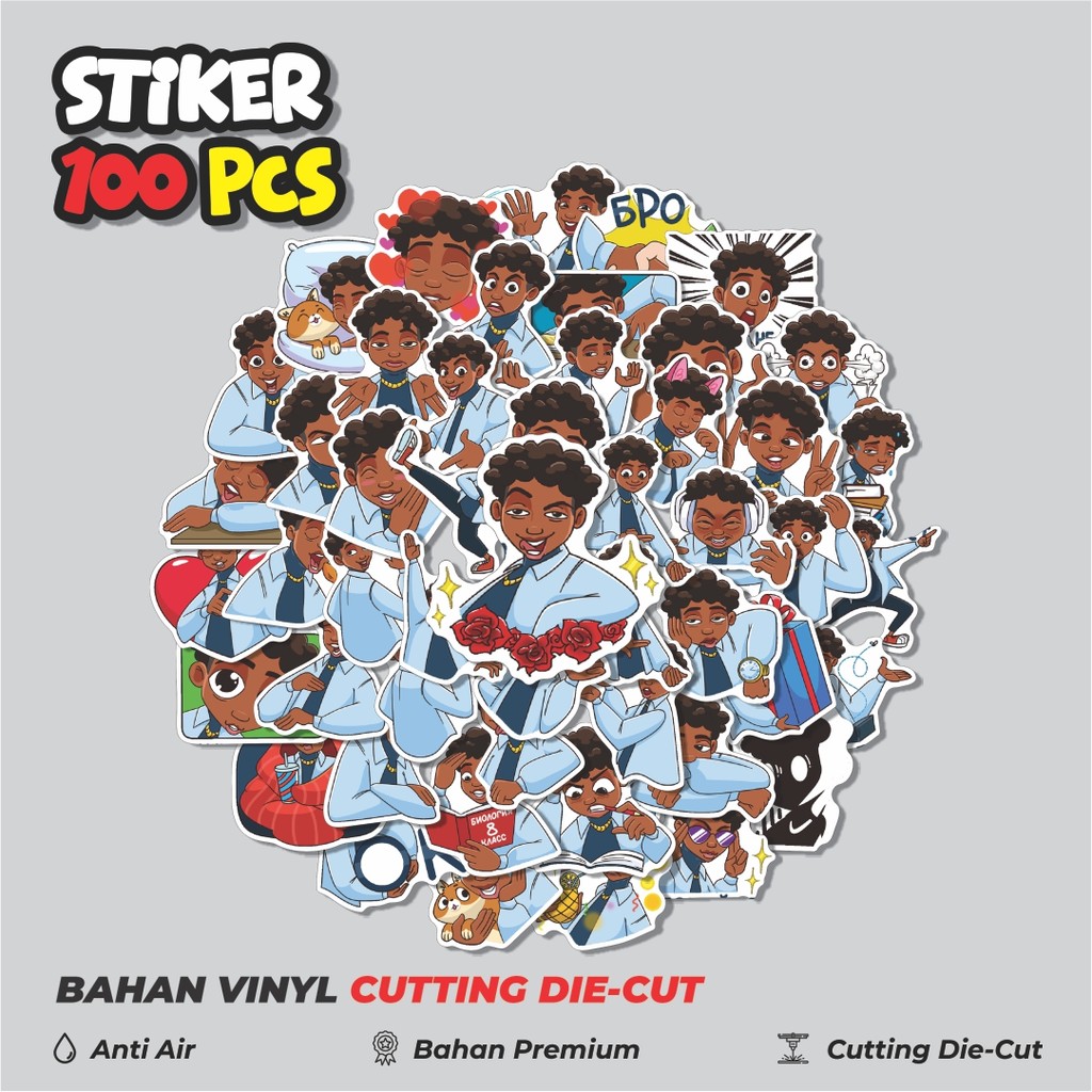 

Terbaru! 50 pcs Stiker Mike Dekorasi Lucu Kreatif untuk Notebook, Skateboard, HP