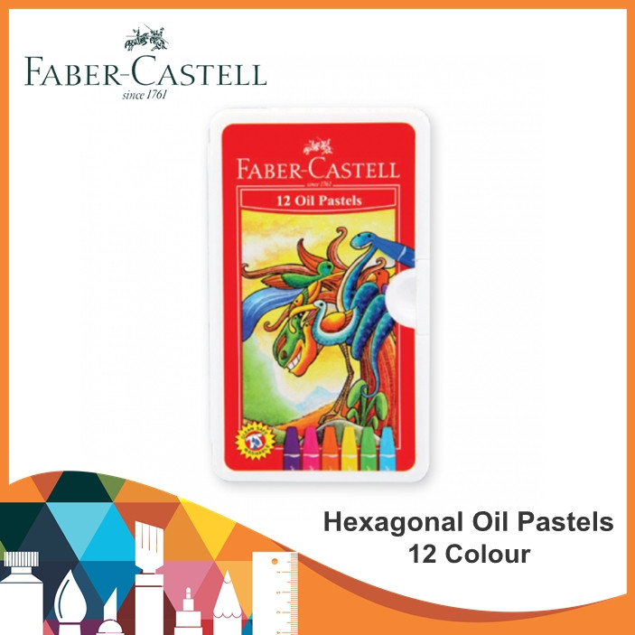 

Faber Castell 12 Hexagonal Oil Pastels / Crayon Faber Castell / Alat Menggambar