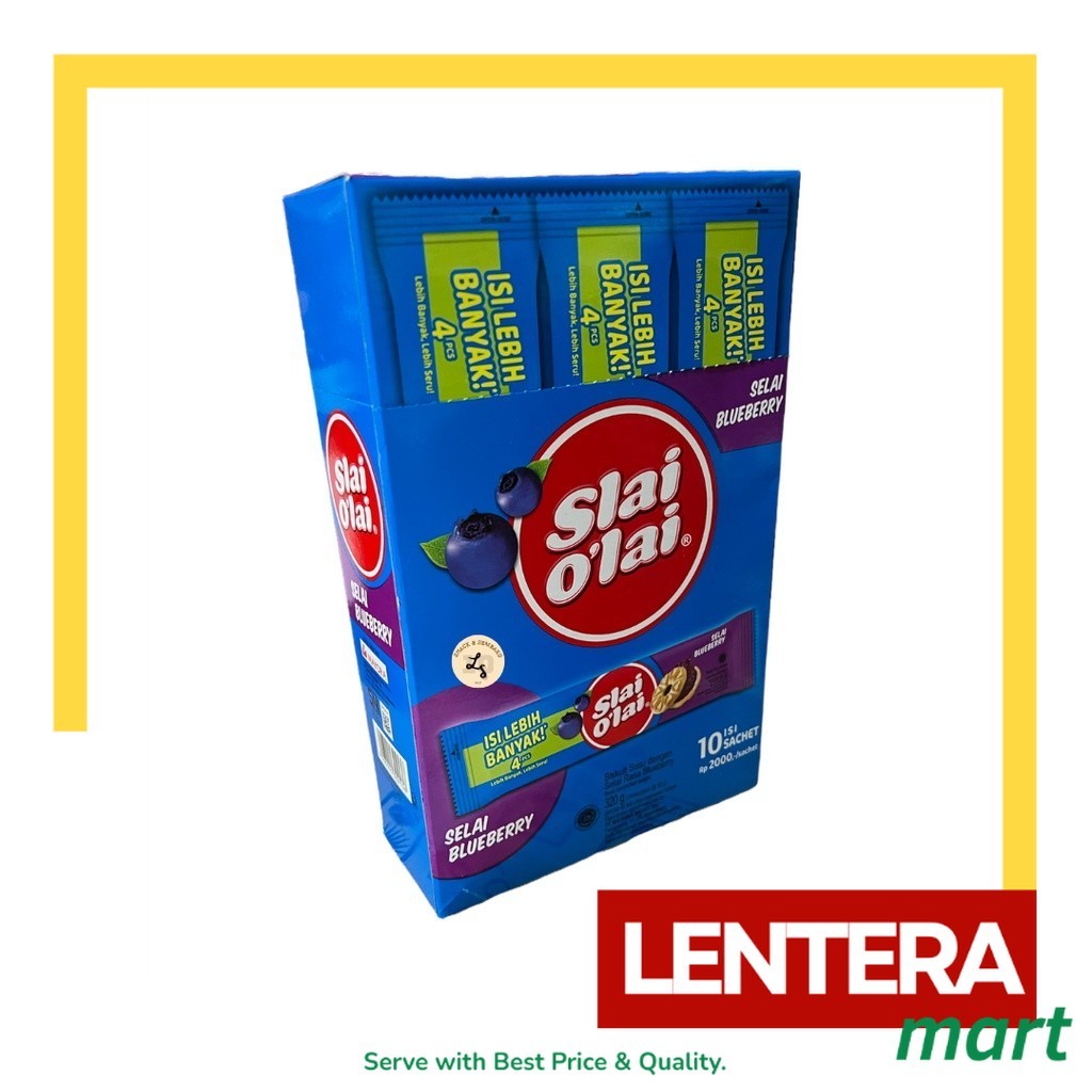 

Roma Slai Olai Kemasan Box Rasa Stroberi/Blueberry/Nanas Isi 10 Bungkus @32g LenteraMart