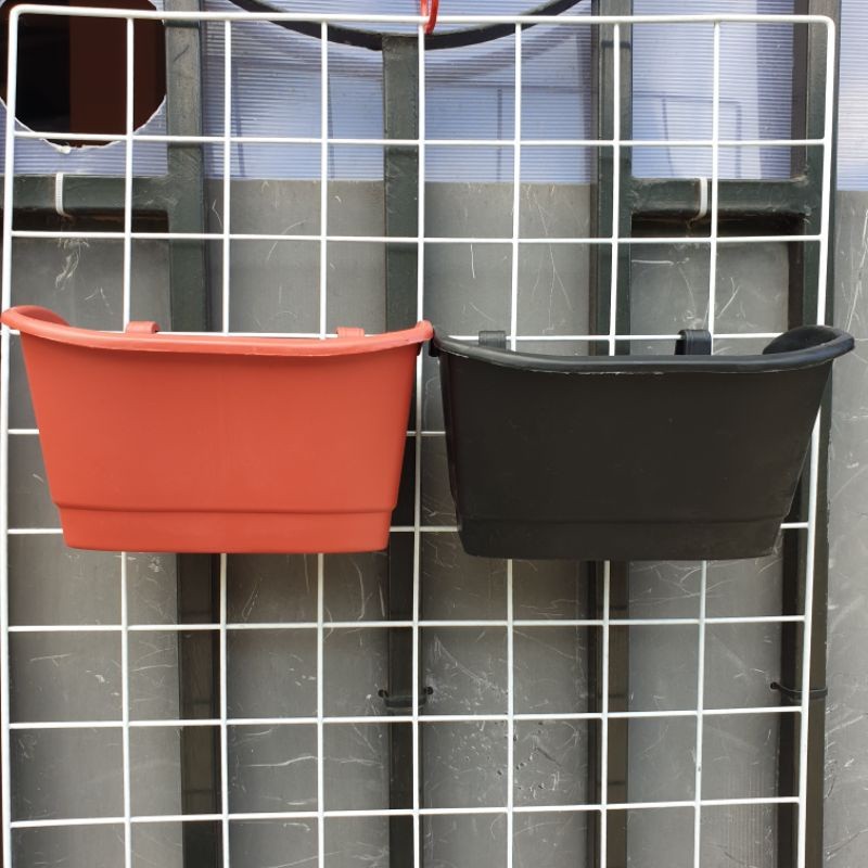 POT CANTEL KOTAK TIP M, LOVENIA PTB M Pot Bunga Pelastik Pot Dinding Pot bunga cantol ram Pot cantel