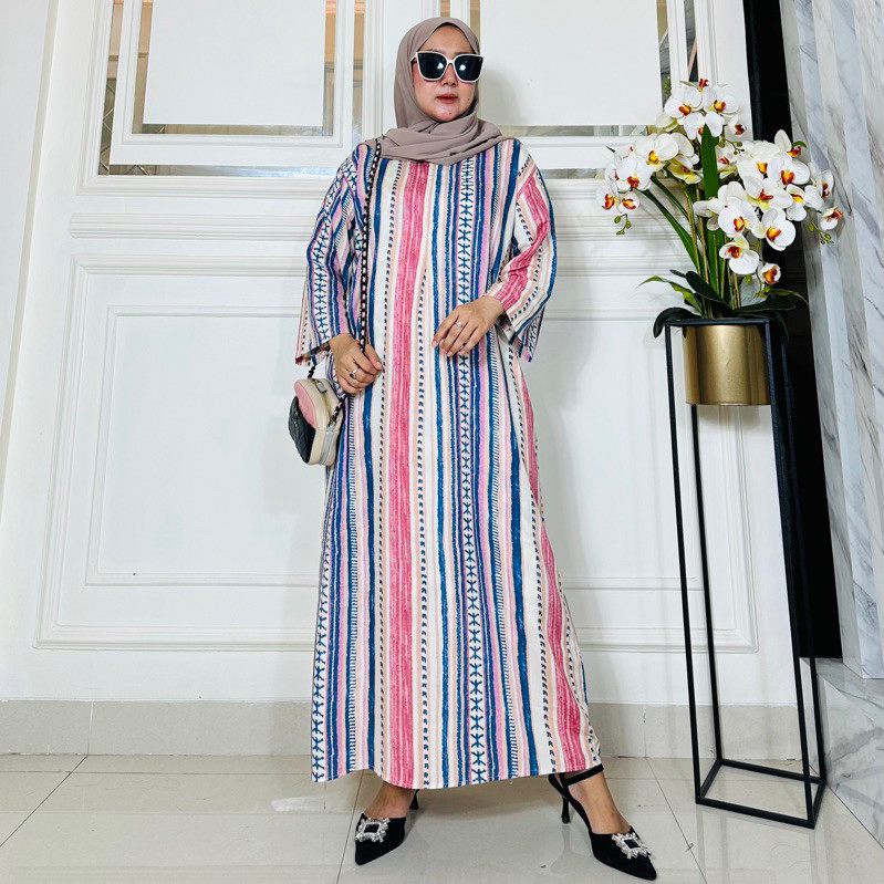 Daster Nikita Aura Gamis Busui Rayon Premium Tangan 7/8 Keren