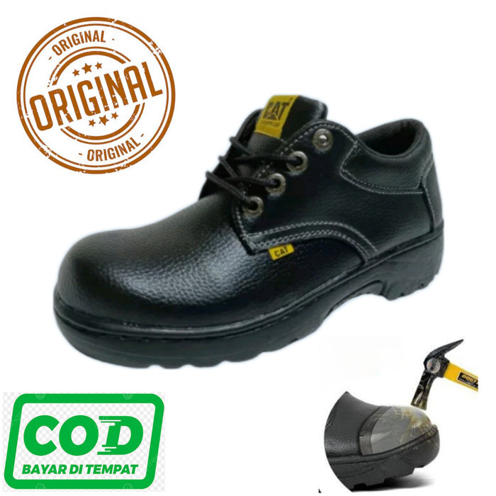 sepatu safety king sepatu safety pria ujung besi sepatu safety - Hitam, 38