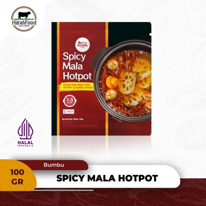

Kuwa Spicy Mala Hotpot Bumbu Rasa Mala Pedas Shabu-shabu Praktis 100 gram