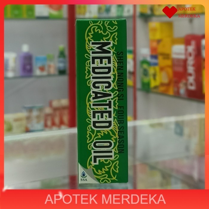 Medicated Oil / Shen Nong Si Four Season Medicated Oil / Minyak Angin Cina