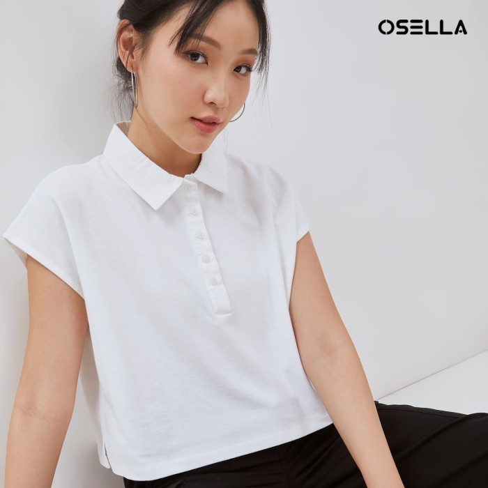 Osella Sleeveless Collar Shirt 21714003 | Kemeja Wanita