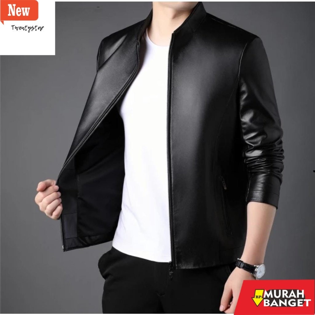 jaket kulit pria garut JAKET KULIT PRIA ASLI GARUT (COD) / JAKET PRIA / JAKET SEMI KULIT / JAKET KUL