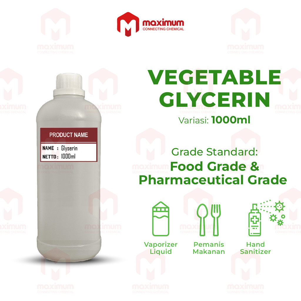 Gliserin Nabati // Vegetable Glycerine Pharmateutical Grade (1 Kg)