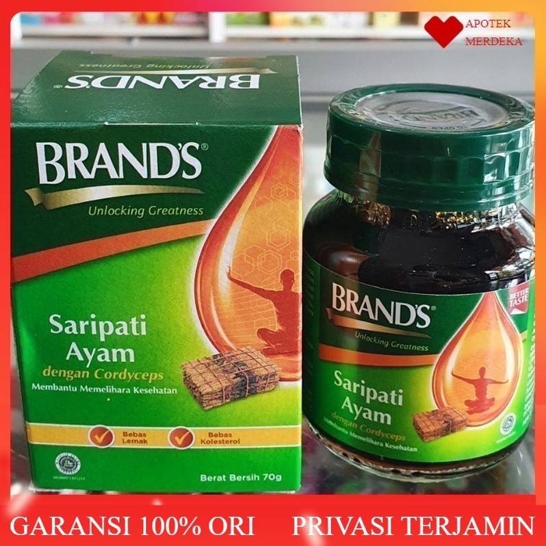 

Brand's Sari Pati Ayam Essence of Chicken botol 70 gram Cordyceps