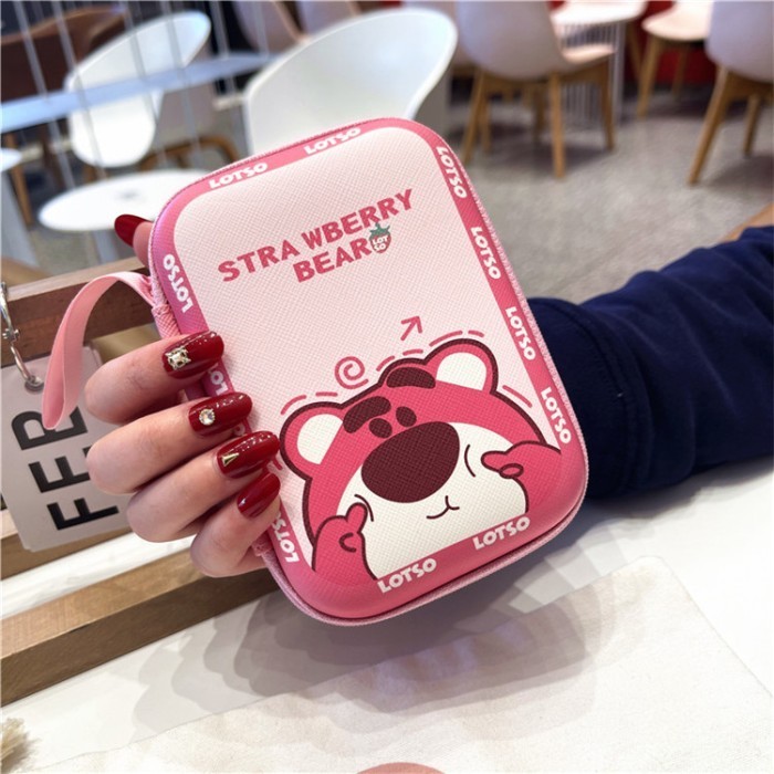 

TERLARIS! Pouch Hard Case Dompet Tempat Pensil Kabel HP Make Up Cewek Sekolah - Lotso