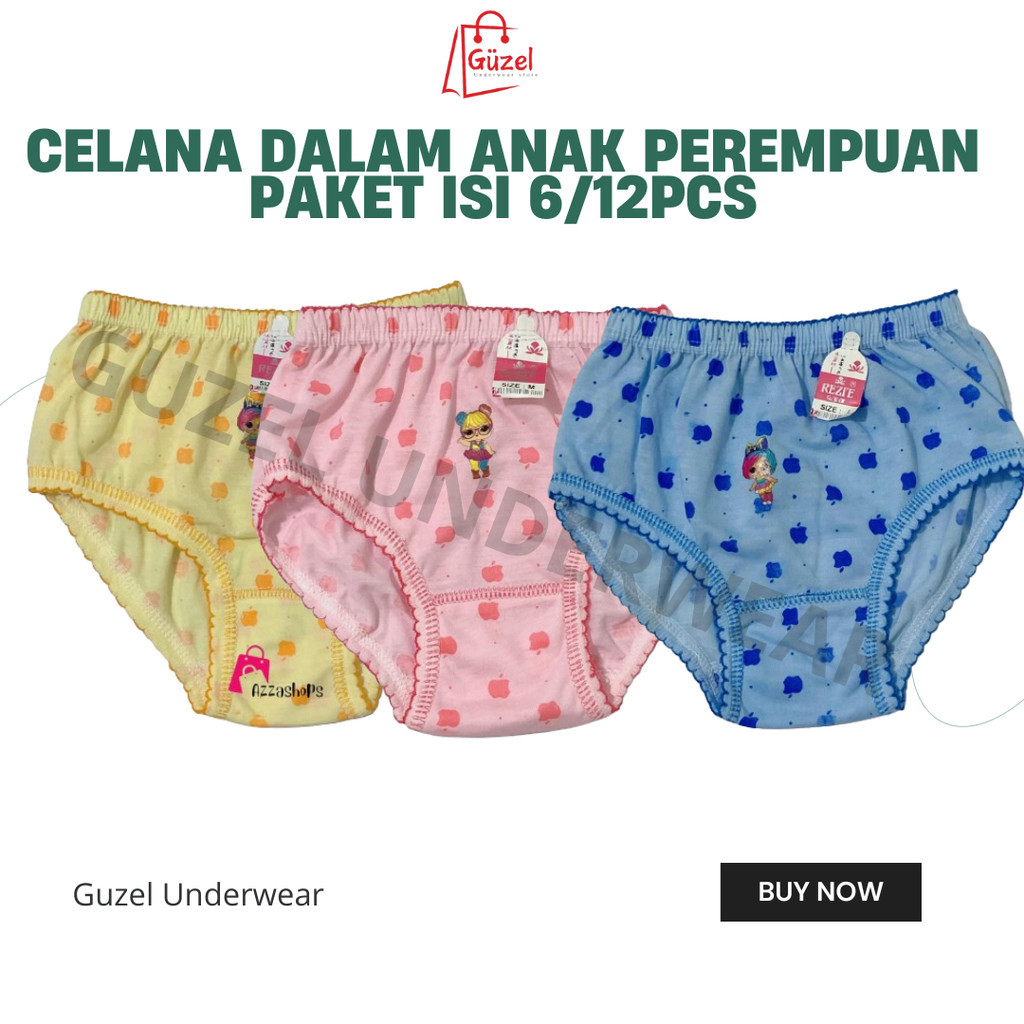 CELANA DALAM ANAK CEWEK LUSINAN/ CD ANAK LUSINAN POLKADOT