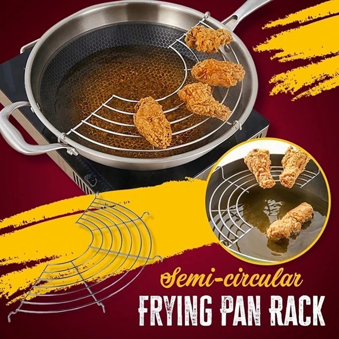 Best-SALE Oil Strainer Rack Rak Tatakan Tirisan Peniris Minyak Goreng Gorengan - 24 Cm