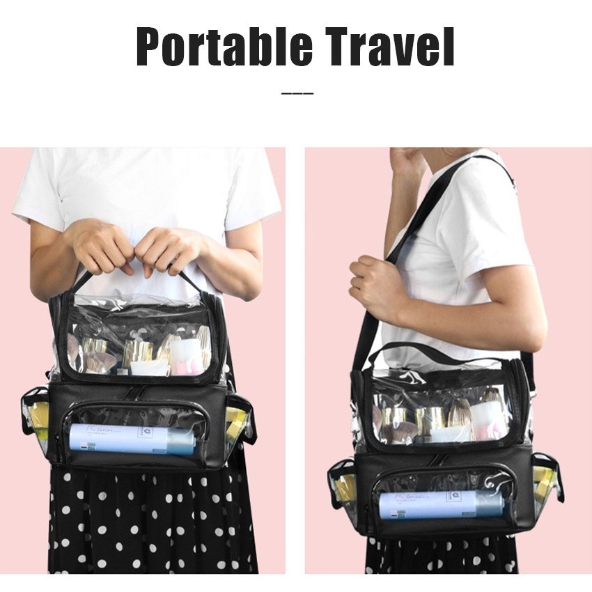 New Pouch Transparan Kosmetik Tas / Kosmetik Make Up Box / Tas Make Up Beauty Case
