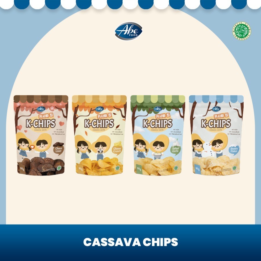 

Abe Food K-Chips Cassava Chip 80gr - Cemilan Anak