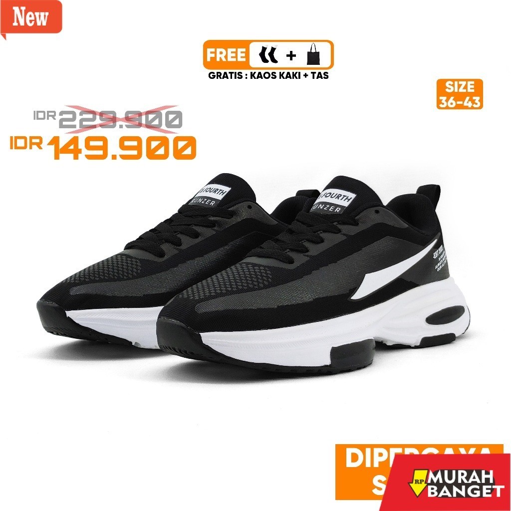 sepatu lari wanita rekomendasi SEPATU OLAHRAGA PRIA DAN WANITA X-FOURTH RUNZER SEPATU LARI SENAM DAN