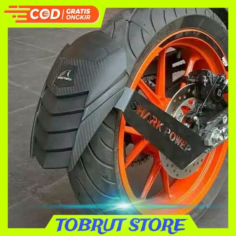 Aksesoris Motor mud guard shark power penahan lumpur moge mudguard vixion cbr gsx mudguard universal