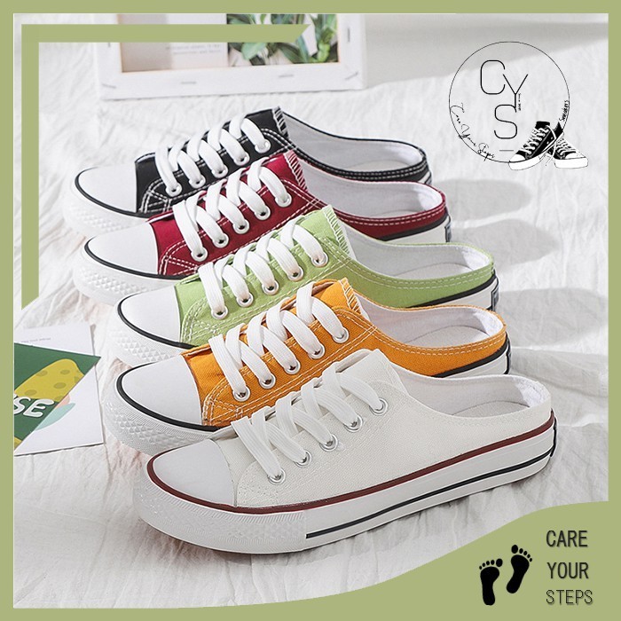PROMO CYS Sepatu Sneakers Wanita Pria Sepatu Kasual Kanvas Fashion Style Sepatu Sekolah Cewek Cowok 