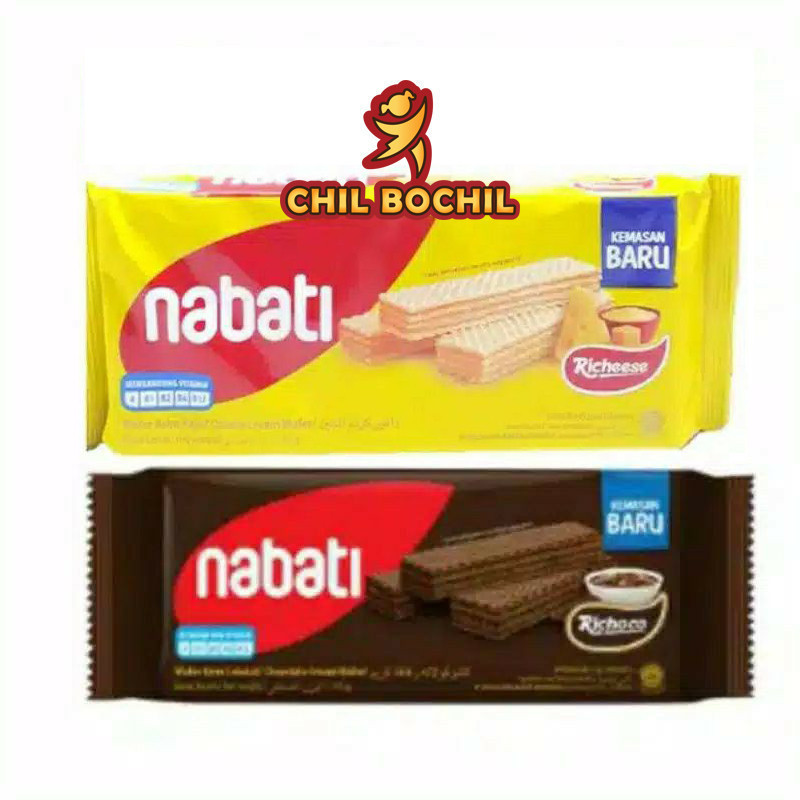 

NABATI SNACK WAFER 110GRAM - NABATI RICHEESE / RICHOCO - CHIL BOCHIL