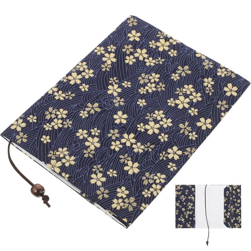 

Cloth Book Cover Protective Book Sleeve Cover Hand-Made Book Protector Students Scrapbook Adjustable Notebook Sleeve Book Cover