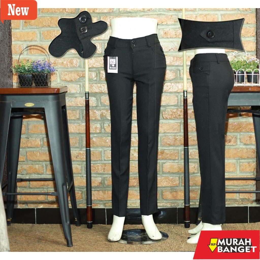 Celana kerja wanita yg viral- De Most dan De mozza Celana kerja wanita size S M L xl 2l 3l 4l 5l