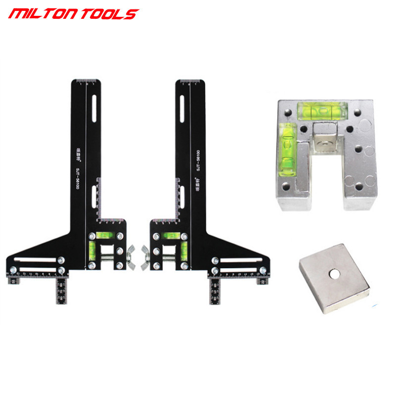 

1set elevator rail gauge guide ruler elevator guide ruler Guideway positioning ruler School board guide ruler