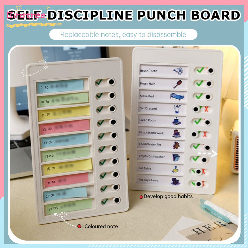 

COD Disiplin Diri Kartu Punch Daftar Periksa Pesan Catatan RV Papan Plastik Buatan Sendiri